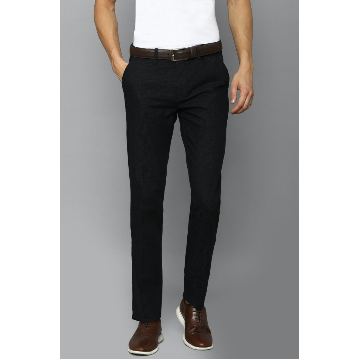 Buy Louis Philippe Beige Regular Fit Formal Pleated Trousers for Mens Online   Tata CLiQ