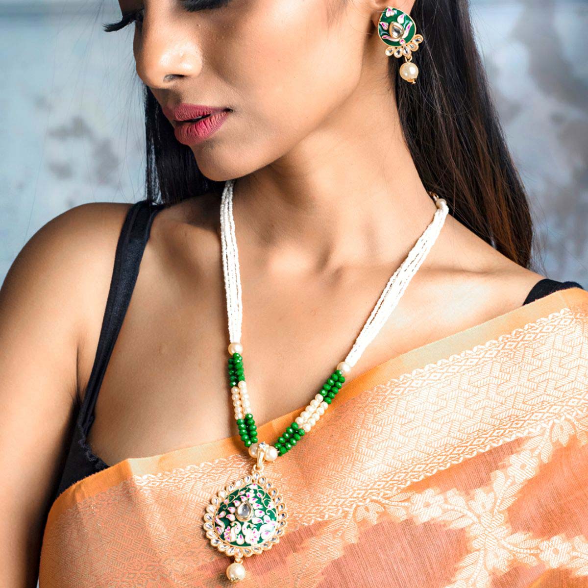 kundan and meenakari jewellery online