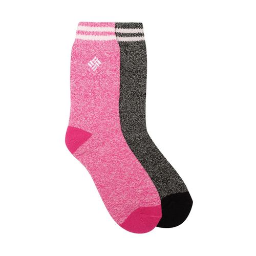 Columbia Womens Black Socks Wm 2P Thermal Crew-Med (S)