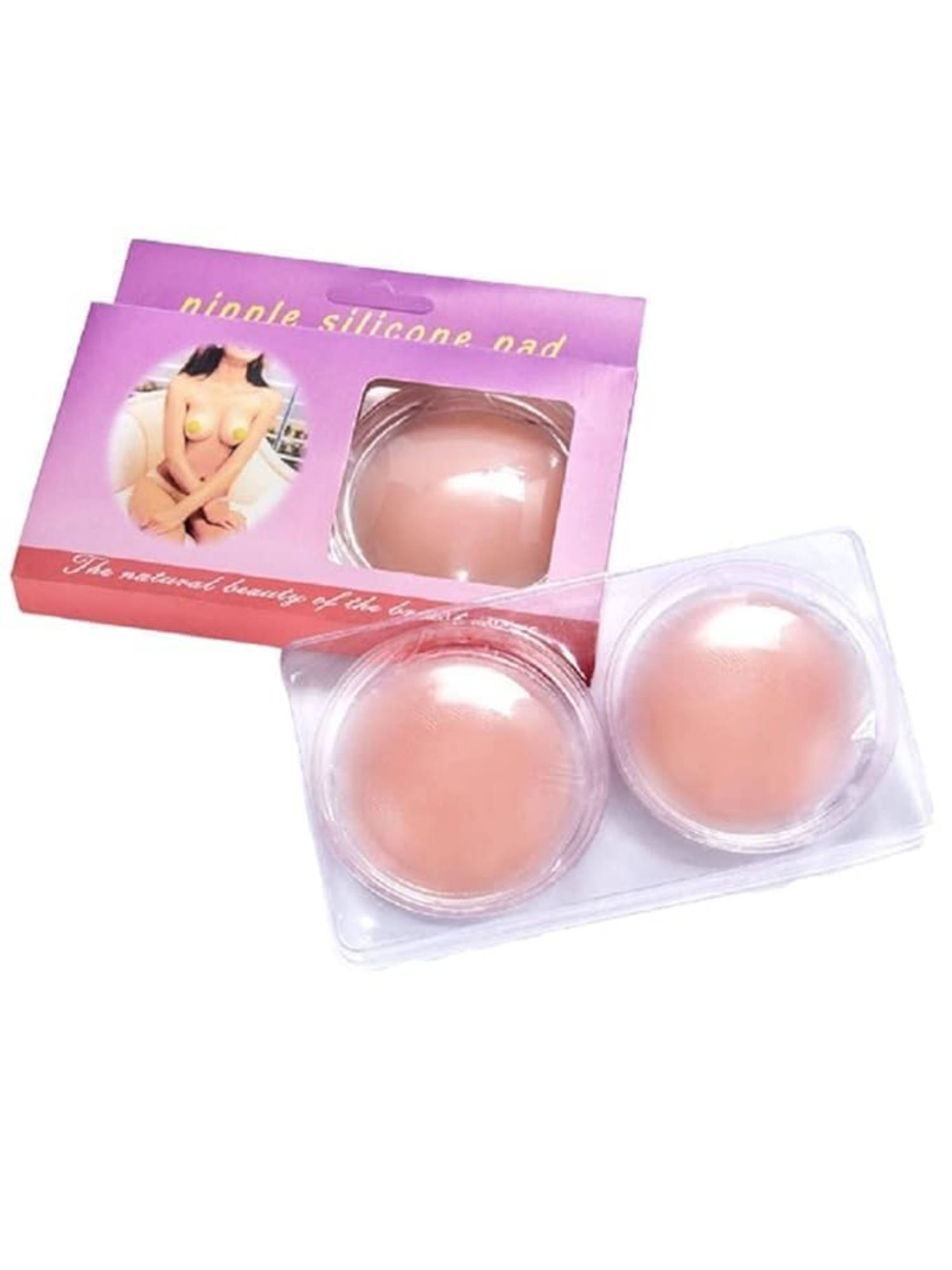 CareDone Push Up Nipple Covers Silicone Adhesive Breast Lift Reusable Sticky Bra Pads