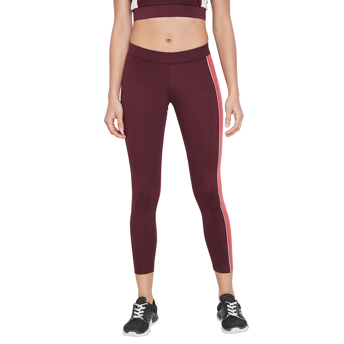 Buy Athlisis Women Performance Quick Dry Training Tights - Maroon Online