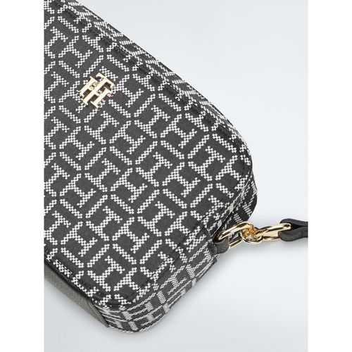 Tommy Hilfiger Logo Black Polyester Sling Bag