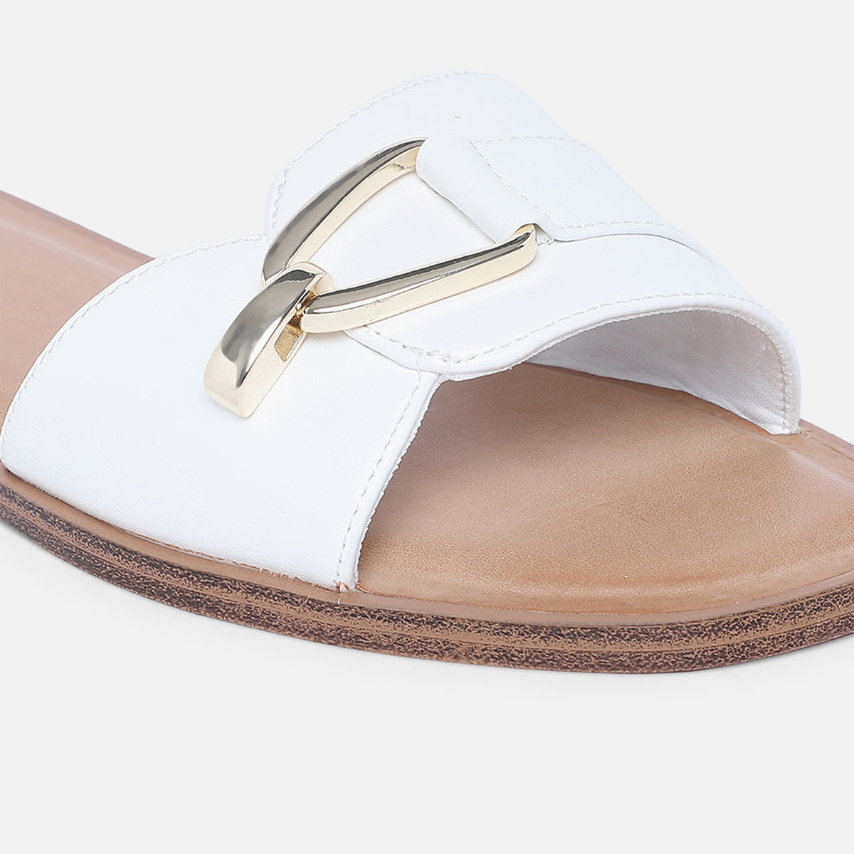 Clarks Women?s Tri Nora Slingback Flat Sandals White (White Leather) 8 UK :  Amazon.in: Shoes & Handbags