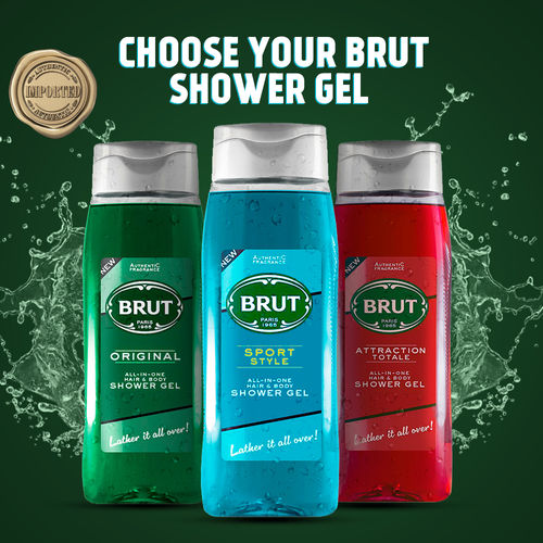 Brut Sport Style All - In- One Hair & Body Shower Gel + Deodorant Spray:  Buy Brut Sport Style All - In- One Hair & Body Shower Gel + Deodorant Spray  Online