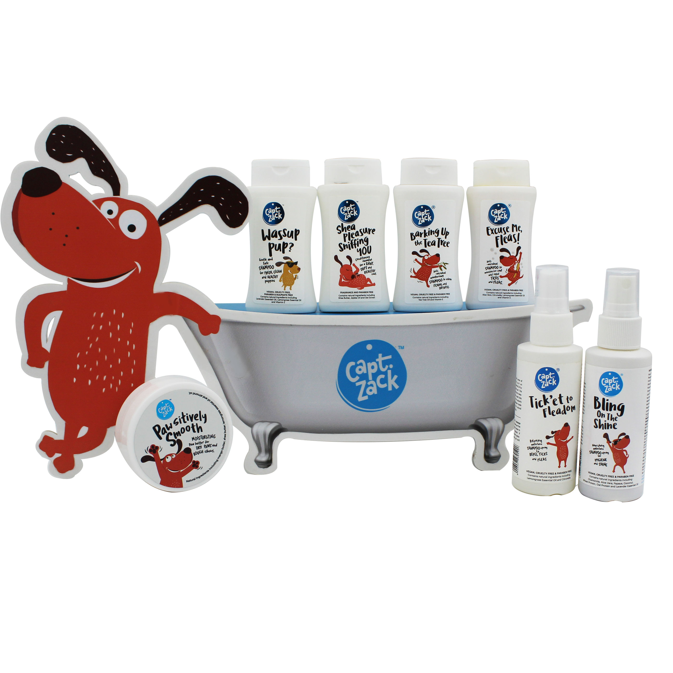 Captain Zack The 7In1 Miniature Groom Box, (Shampoo, Conditioner, Dry
