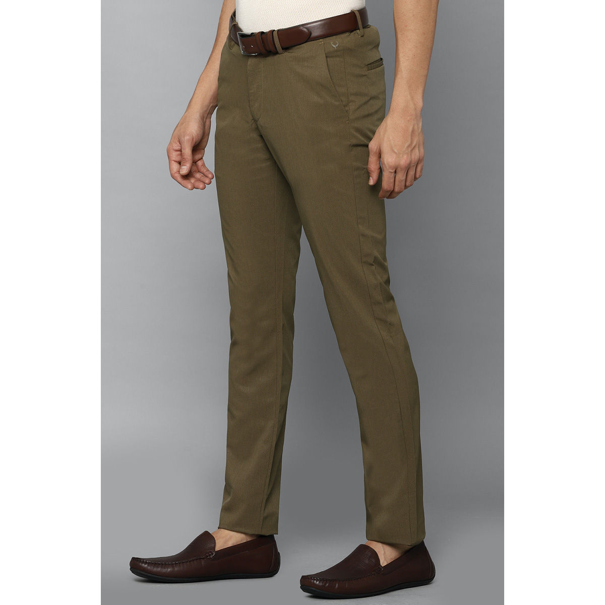Peter England Casual Trousers : Buy Peter England Men Black Solid Super  Slim Fit Casual Trousers Online | Nykaa Fashion