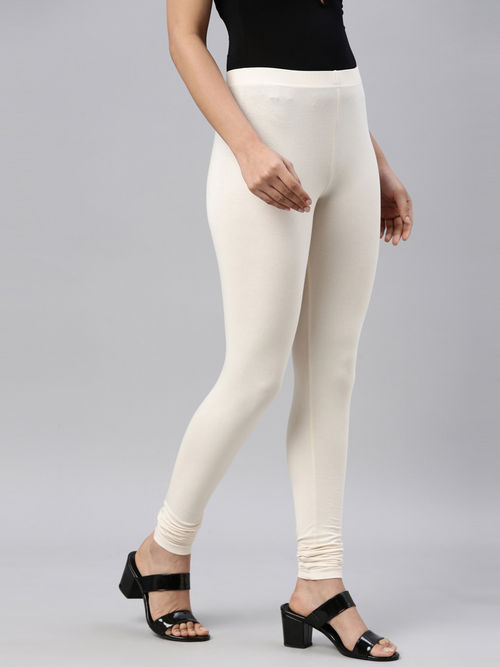 Beige Womens Leggings And Churidars - Buy Beige Womens Leggings