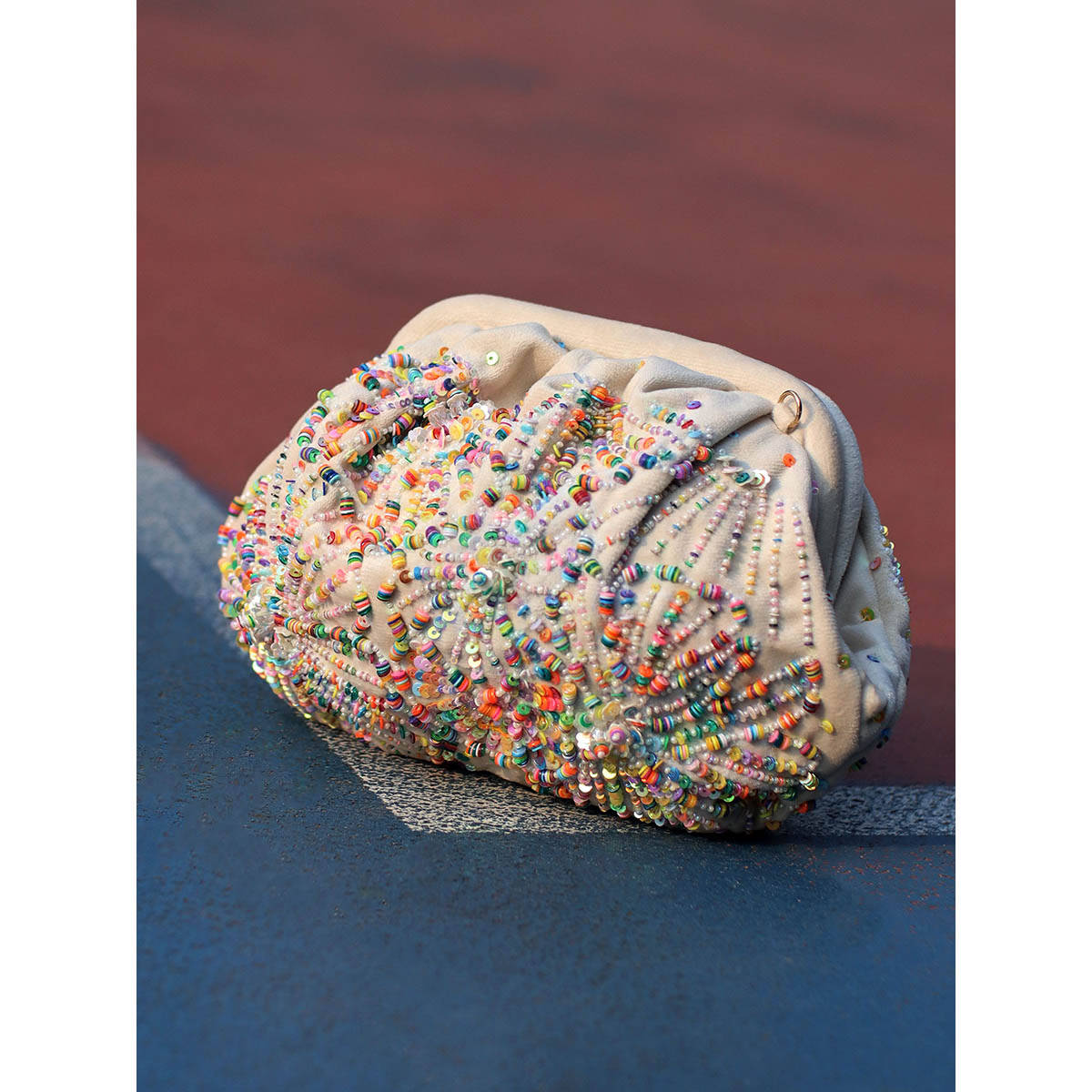 AYE VI Candy Ruched Clutch
