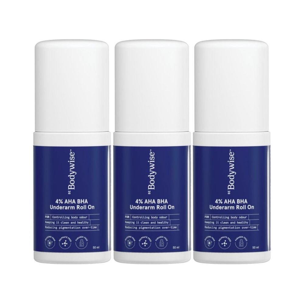 Be Bodywise 4% AHA BHA Underarm Roll On - Helps Promotes Glowing ...