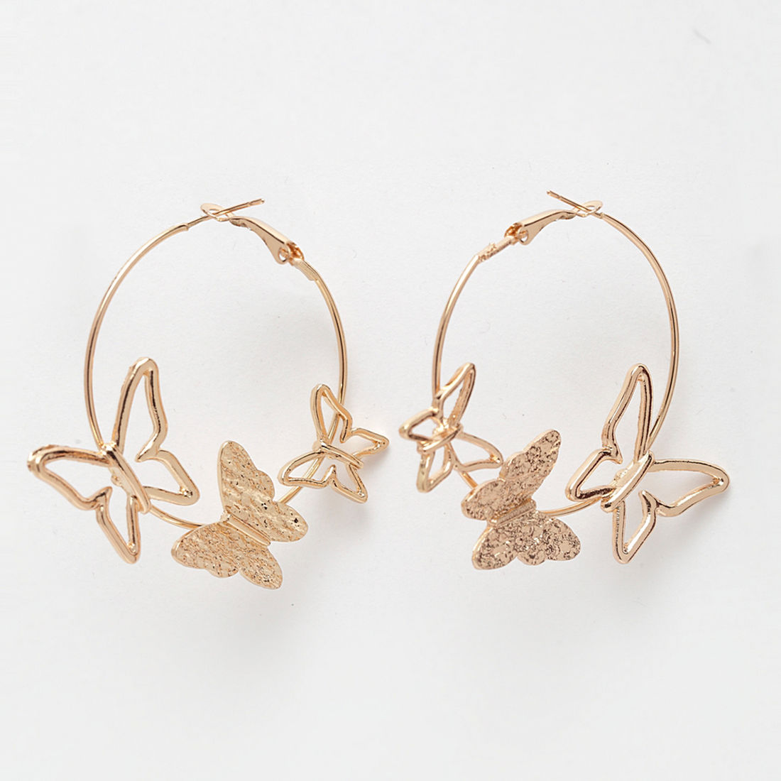 Buy Fashion Frill Trendy AD Gold Plated Butterfly Stud  Drop Earrings For  Women Girls Combo of 6 Online at Best Prices in India  JioMart