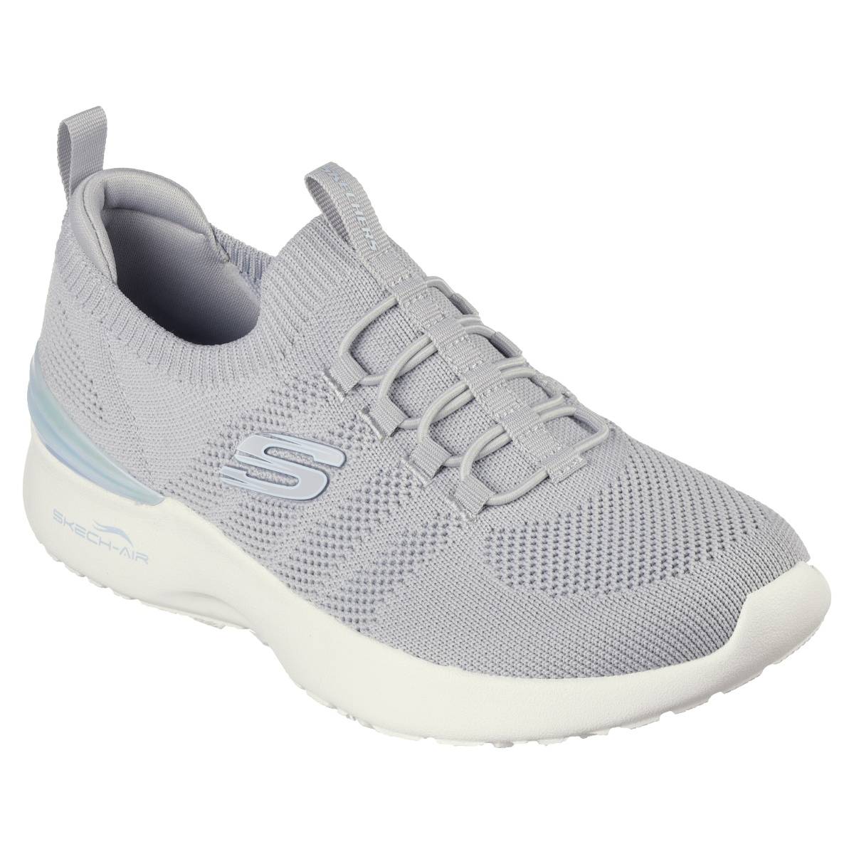 SKECHERS SKECH AIR DYNAMIGHT Grey Slip On (UK 3)