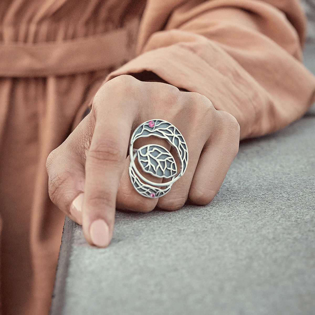 Shaya By CaratLane Double Chin Ring: Buy Shaya By CaratLane Double Chin ...