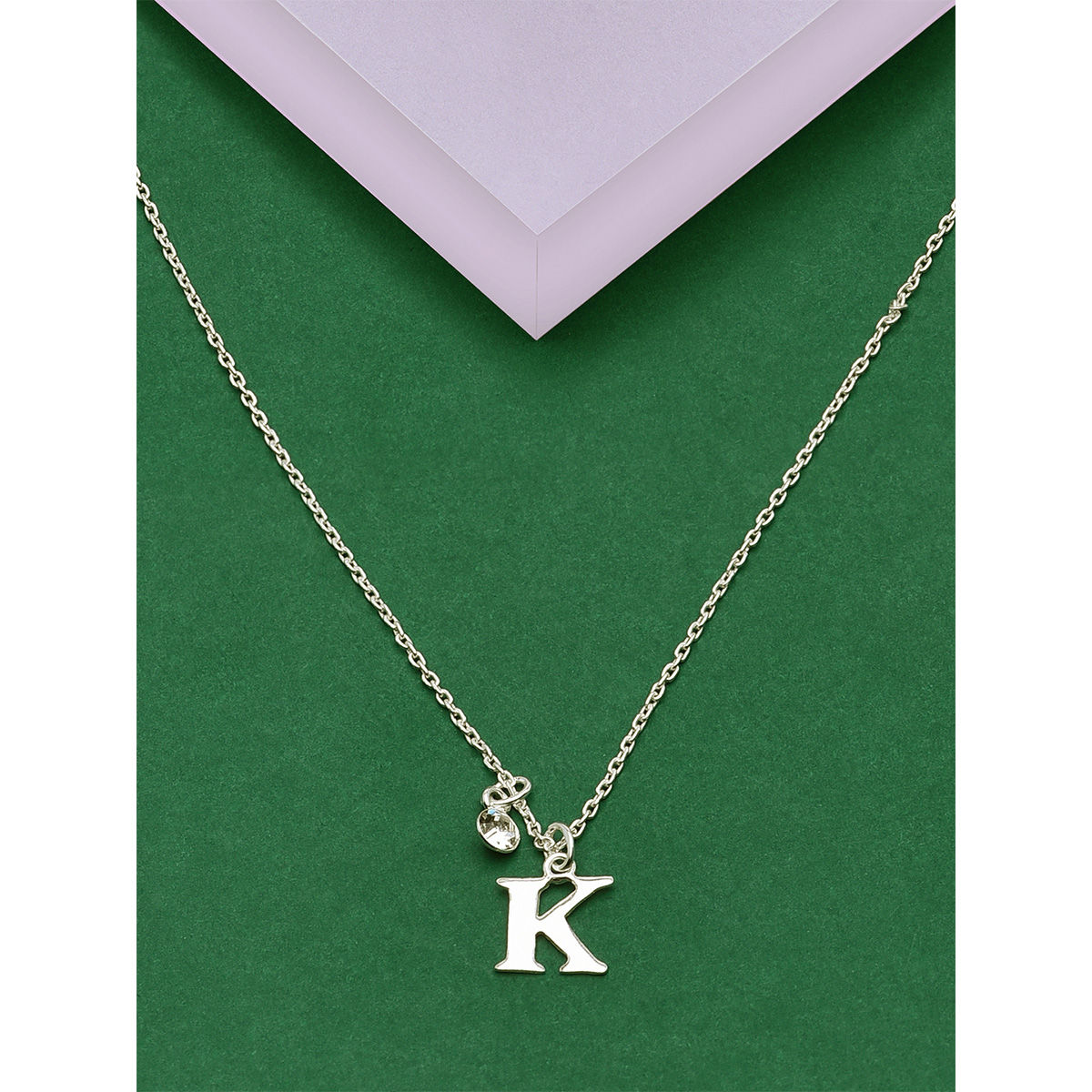 Buy Letter K Necklace, Gold Monogram Necklace, Name Necklace, Letter  Necklace, Alphabet Jewelry, Pearl Necklace, Initial Necklace Online in  India - Etsy