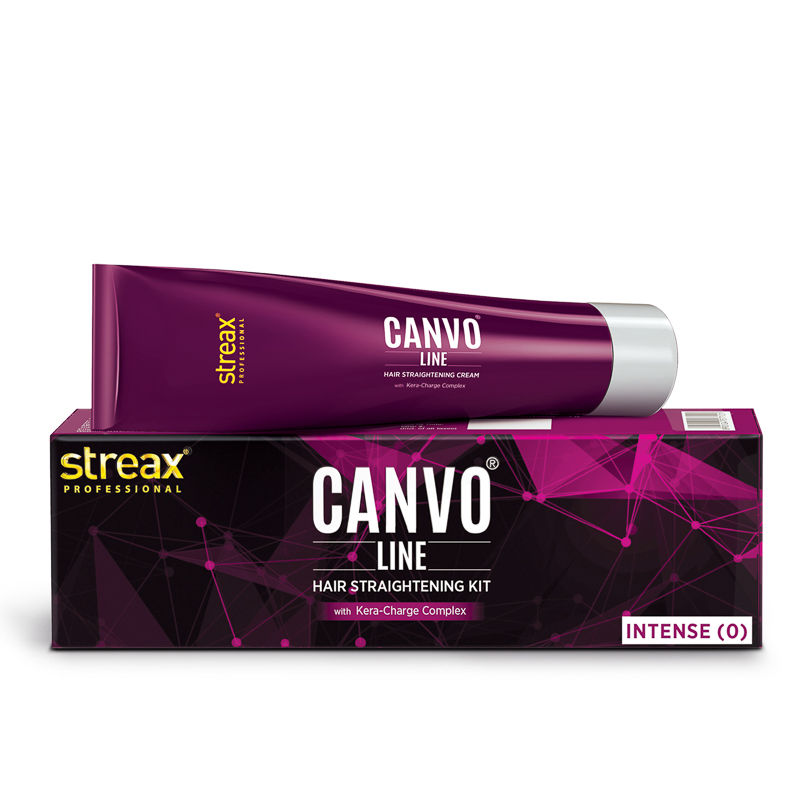 Streax Professional Canvoline Hair Straightening Intense Kit
