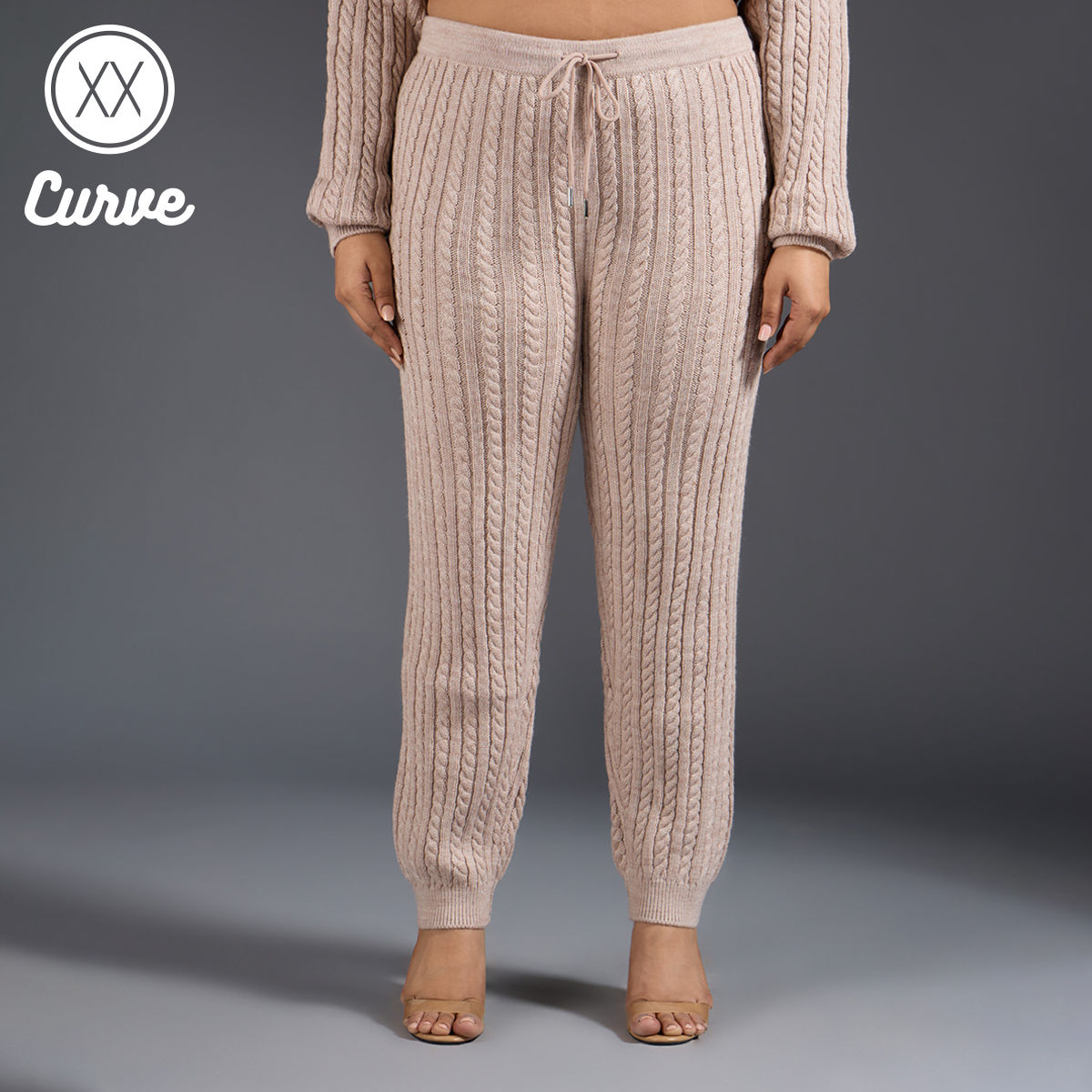Womens Solid Color Off Shoulder Long Sleeve Cable Knitted Warm Two-Piece Pants  Sweater Suit Set - Walmart.com