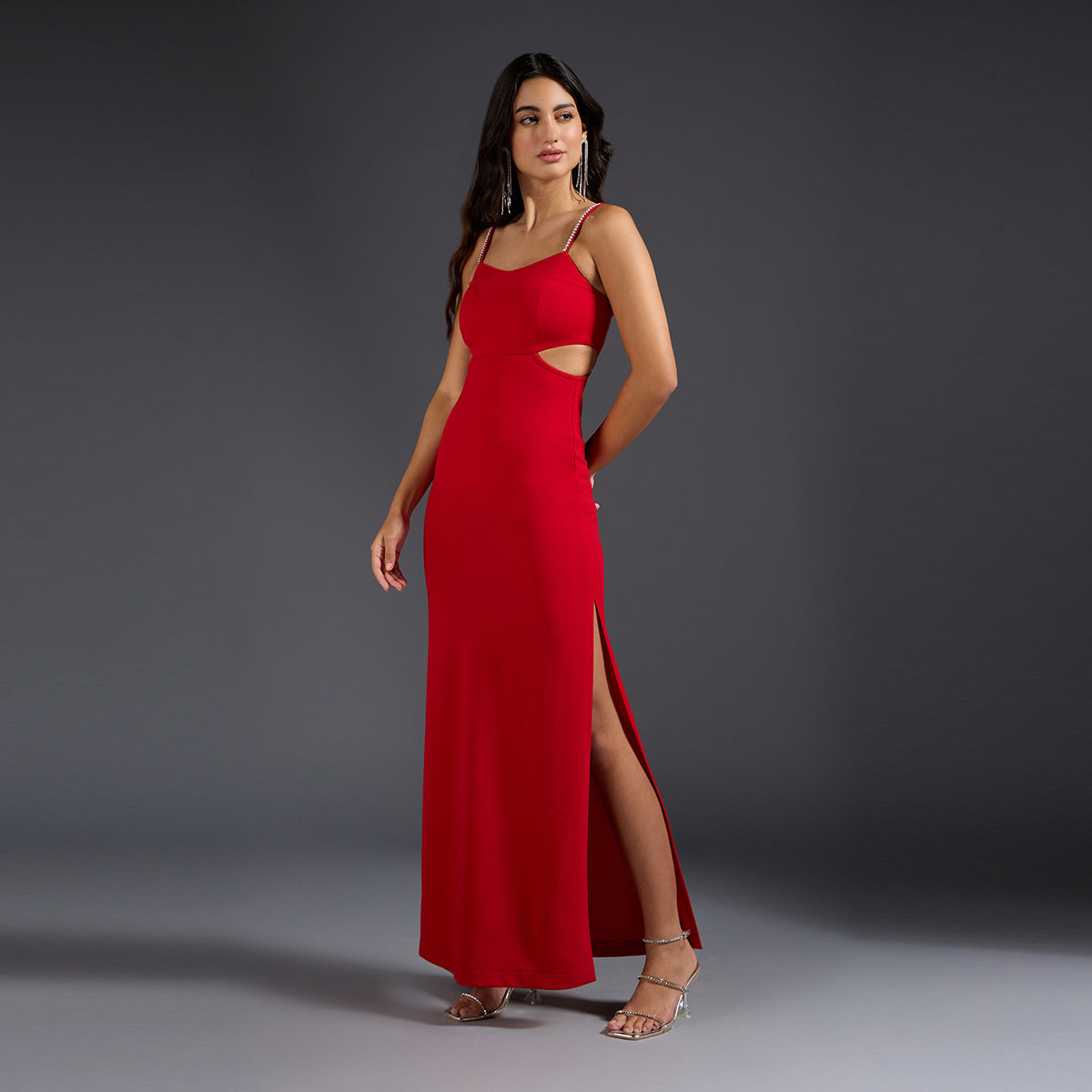 Buy RSVP by Nykaa Fashion Shades Of The Night Dress With Belt online