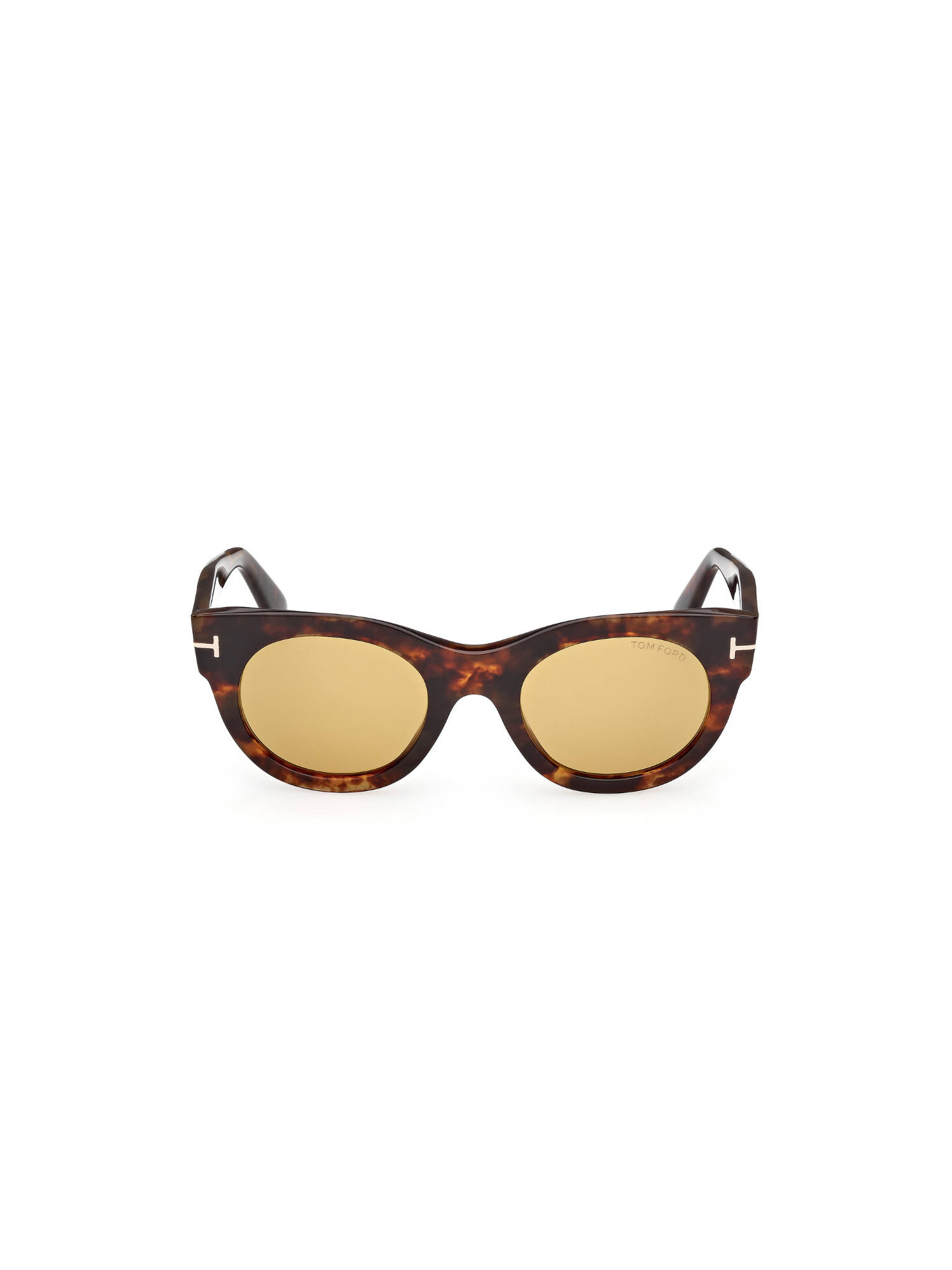 Tom Ford Eyewear Women's Brown Round Shape Sunglass - FT1315 50 55E (50)