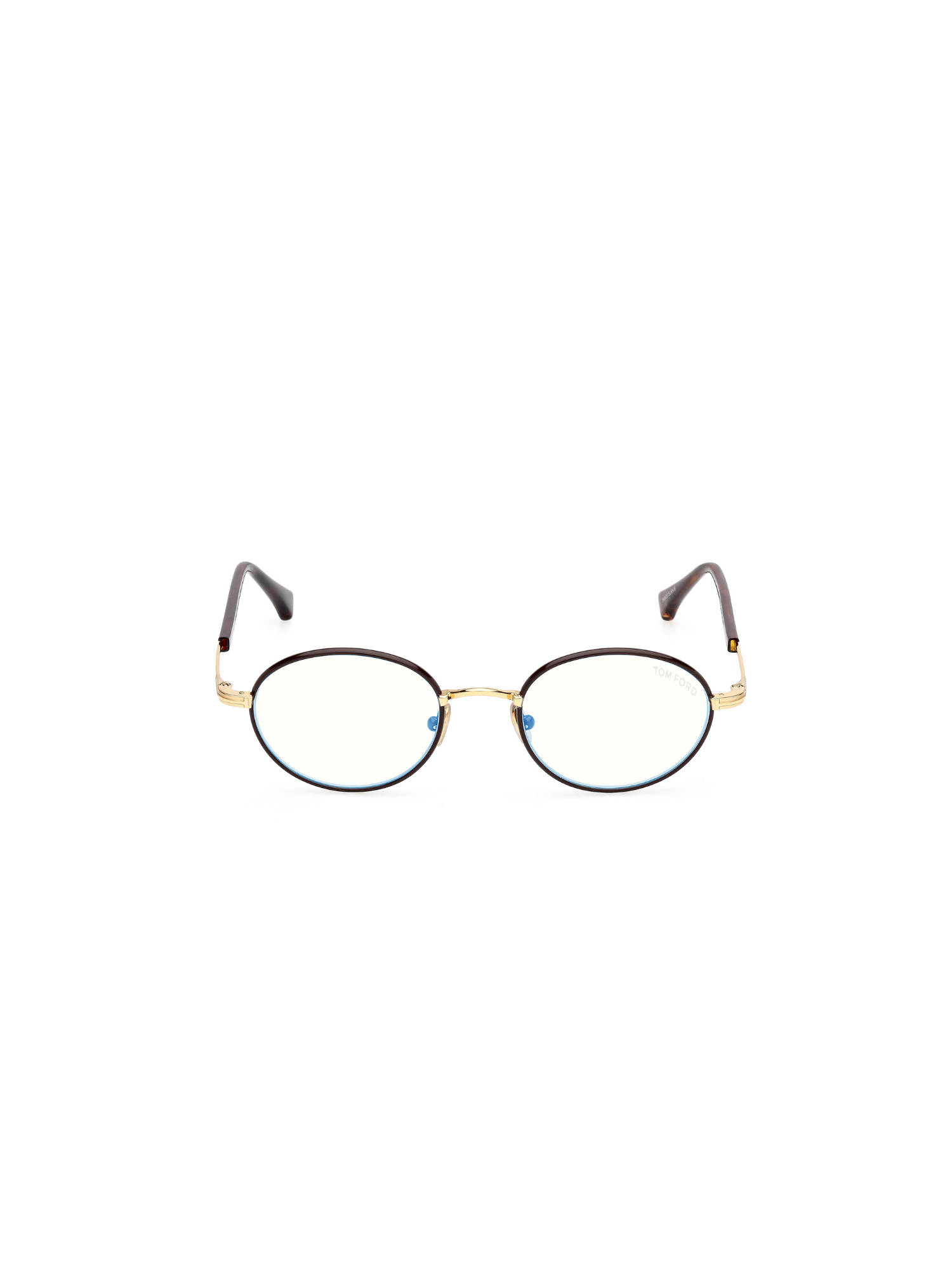 Tom Ford Eyewear Men's Brown Round Shape Eye Frame - FT5973-B 49 050 (49)