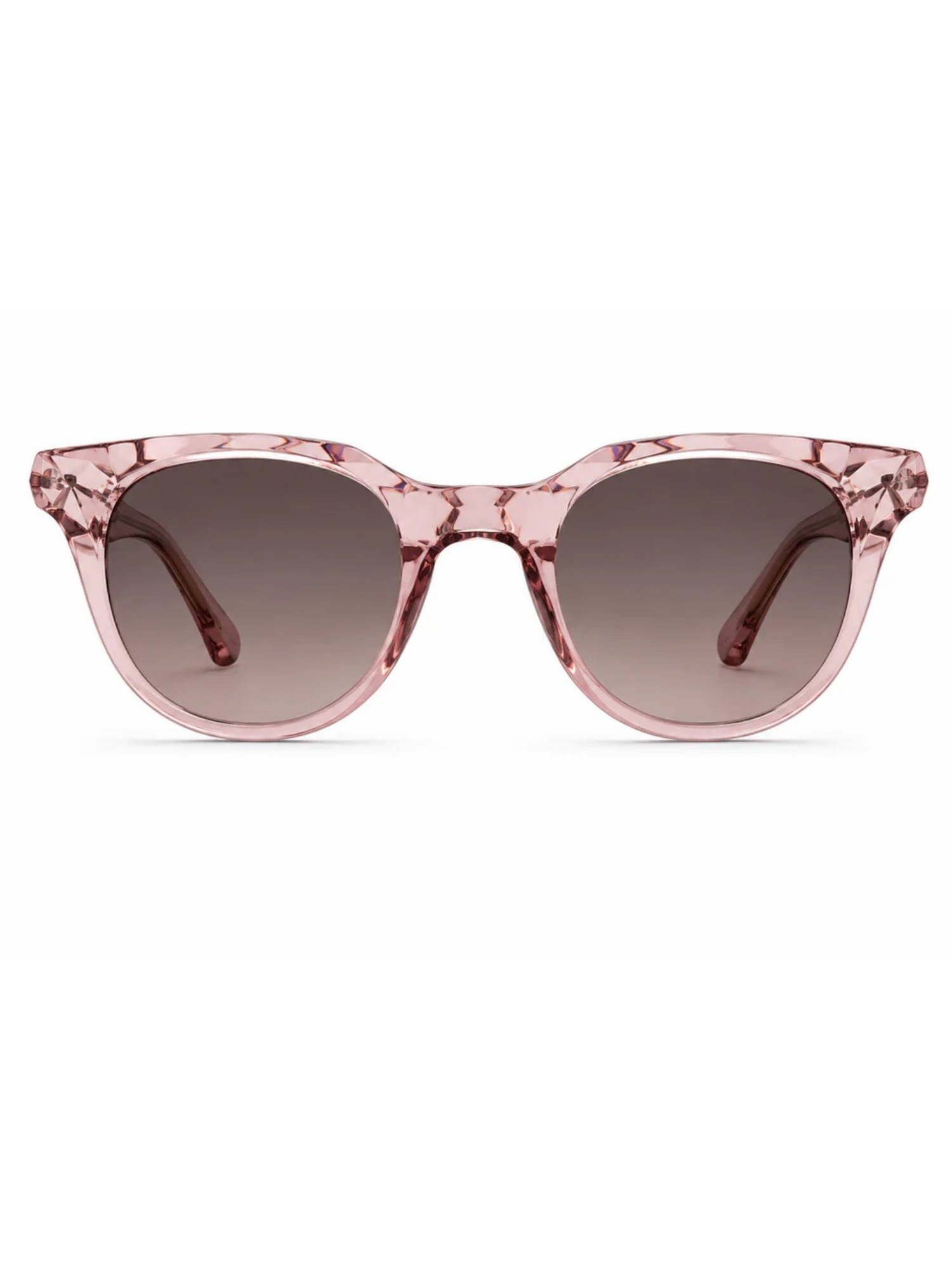 Zaadran Unisex Brown Round Shape Sunglass - Potter Pink (5.6)