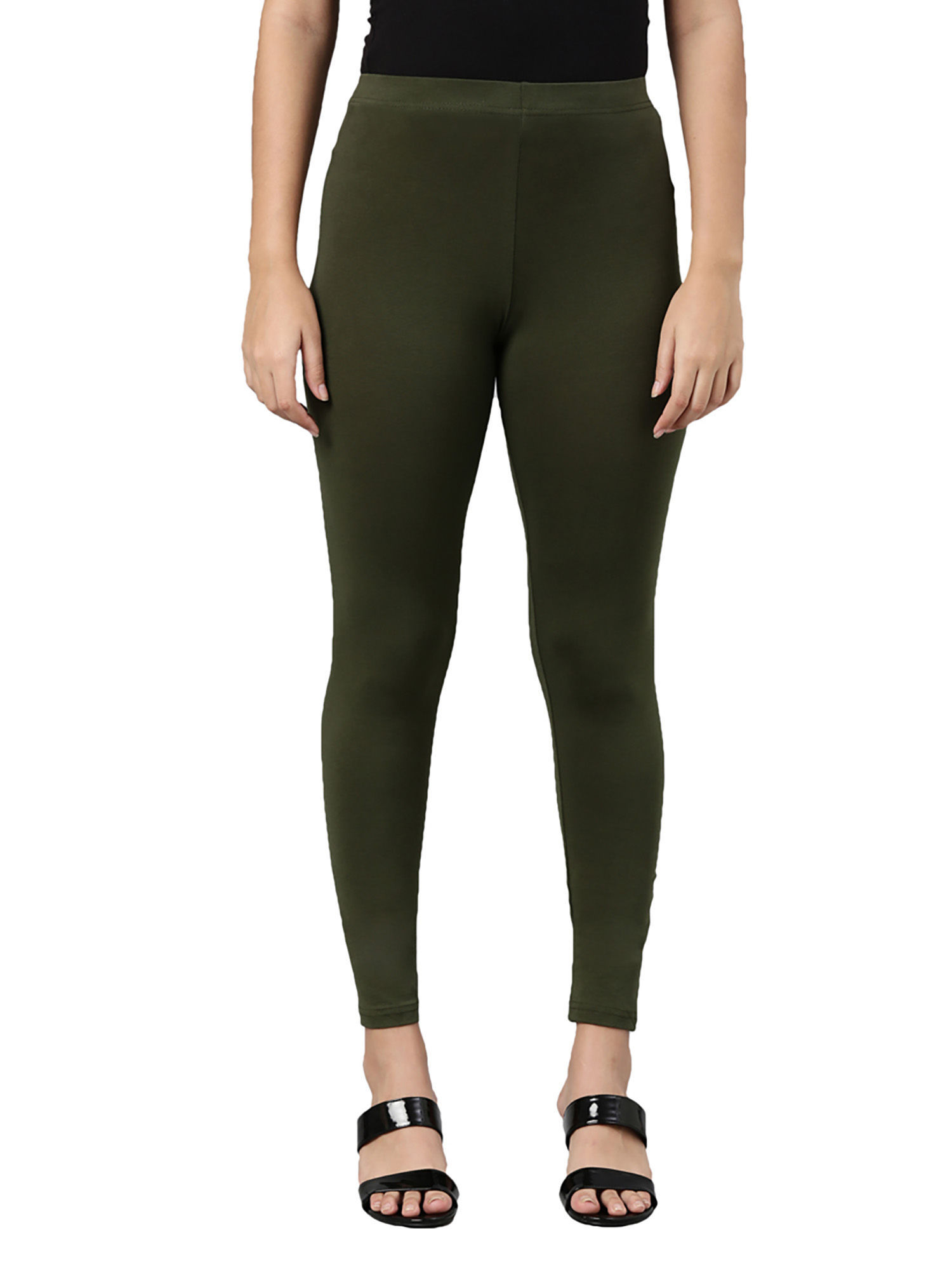 Lara Mock Neck Legging Set (Dark Olive) – lee monet