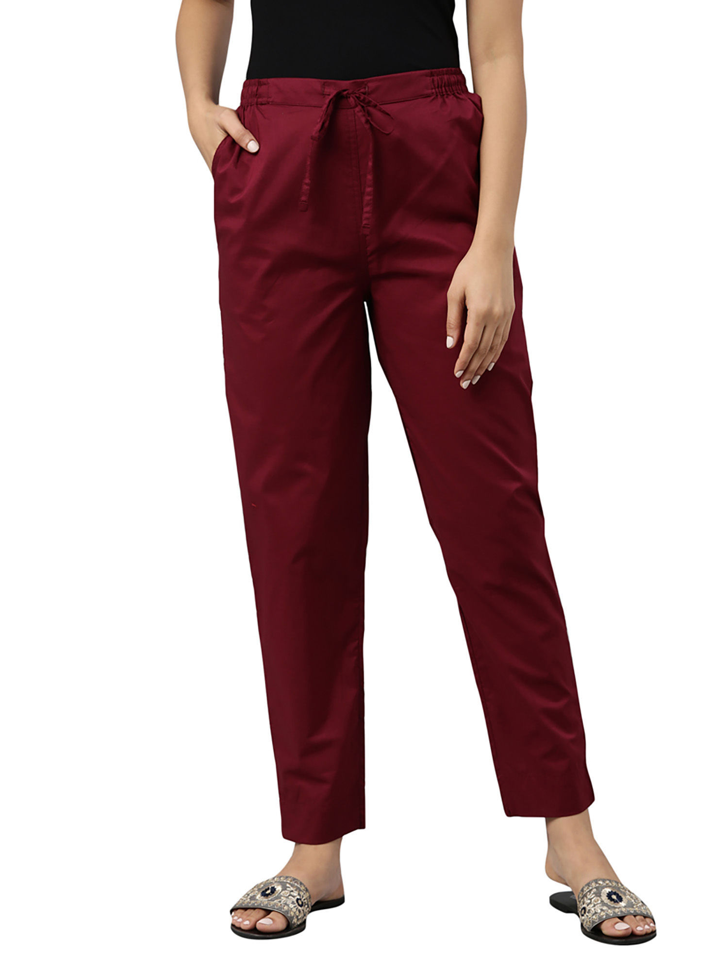Black WOMAN Cotton Pant at Rs 599/piece in Balotra | ID: 25854792697