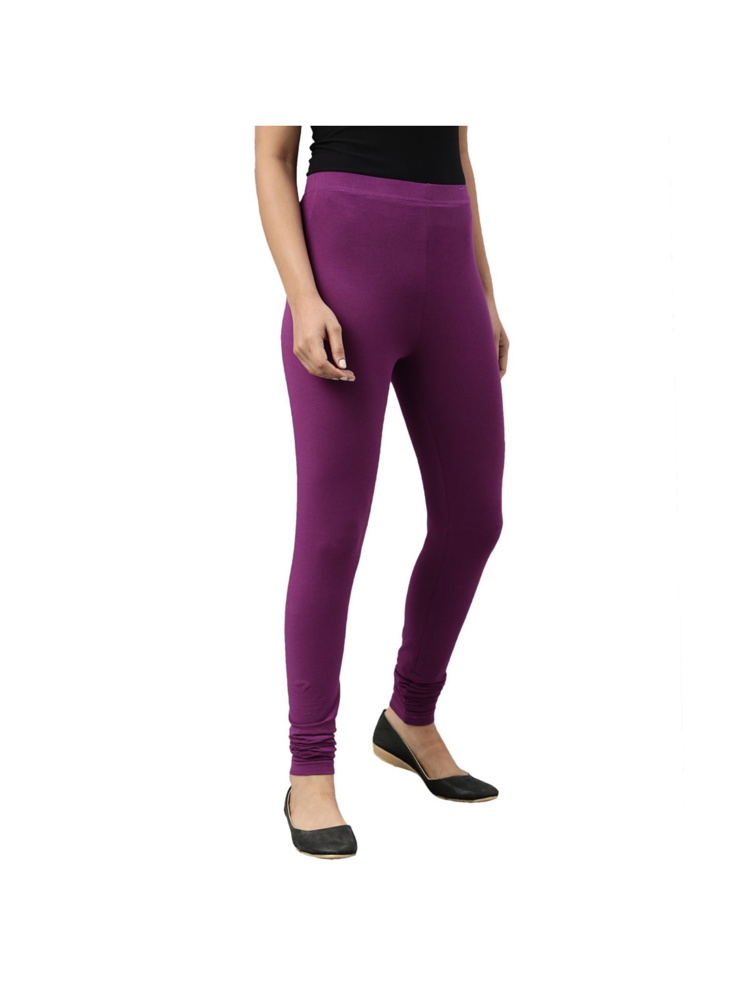 Buy Cultsport Absolute Fit Essential Lavender Tights with Pocket-Purple  online