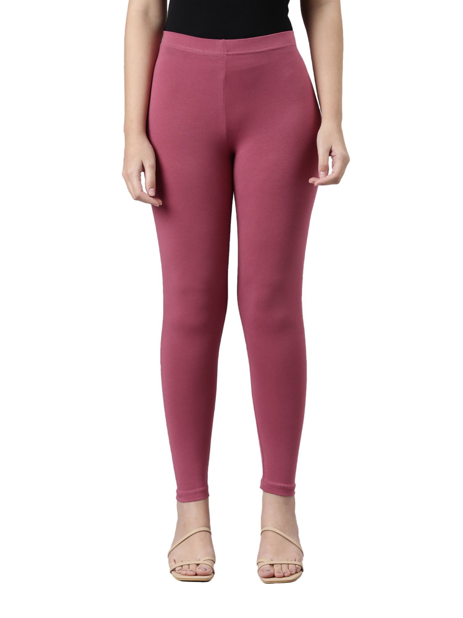 Buy online Cotton Legging Purple Color from Capris & Leggings for Women by Go  Colors for ₹449 at 0% off