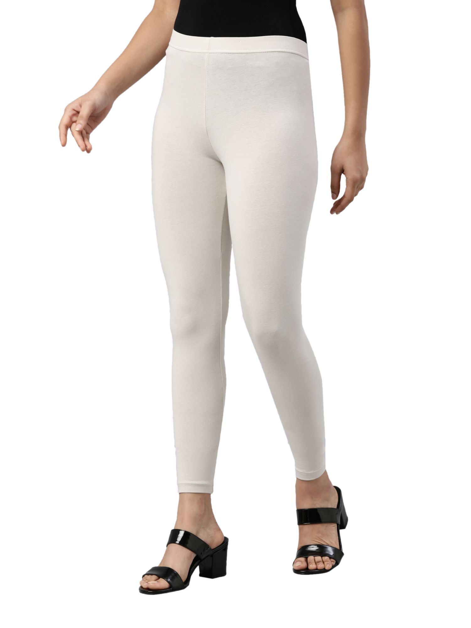 Off white hotsell ankle length leggings