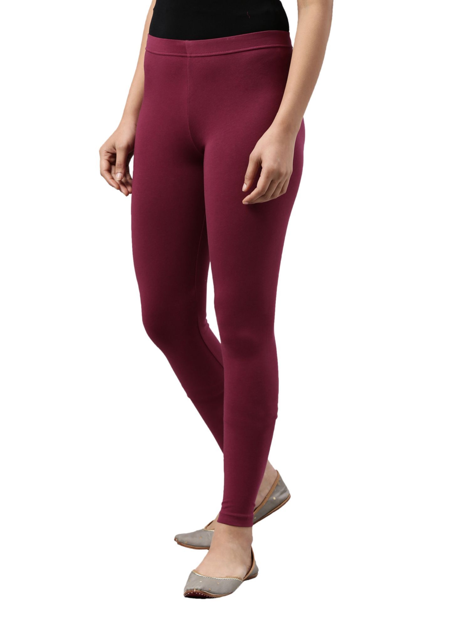 Buy Sofia Fashions Women Leggings, Pack of 2(Material- Cotton, Color- White  and Maroon, Size- XXL) at Amazon.in