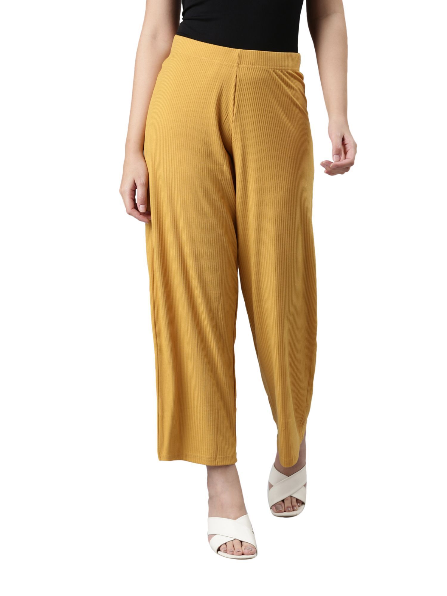 Buy Yellow Black Palazzo Pant Rayon for Best Price Reviews Free Shipping