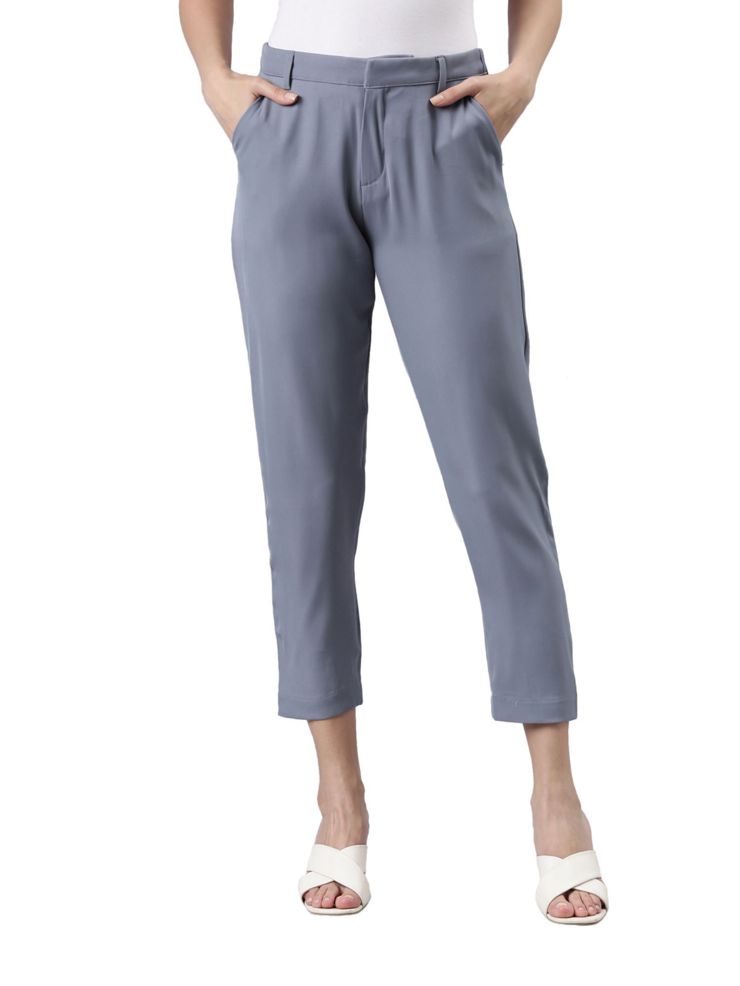Plus Women's Ponte Ankle Pant with Grommet Details | Ruby Rd.