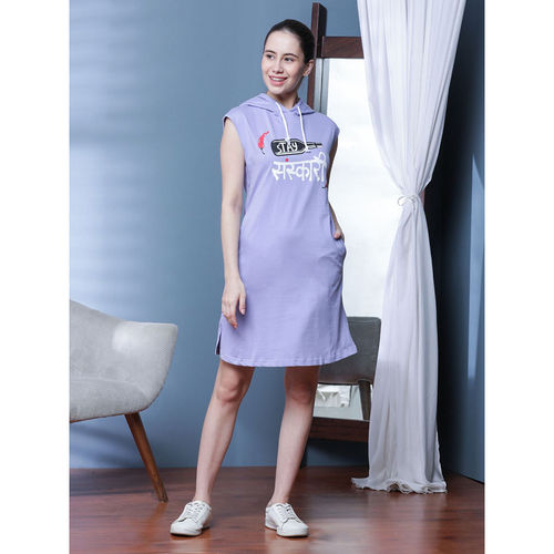 Slumber Jill Sanskari Hoodie Dress Made of 100% Organic Cotton (2XL)