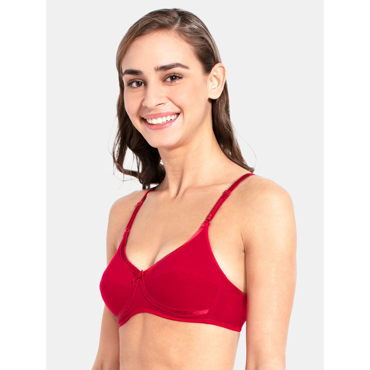 Jockey 1242 Wirefree Non Padded Cotton Elastane Medium Coverage