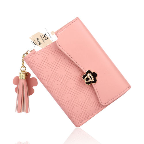 Buy NFI Essentials PU Leather Women Pink Mini Wallet Online