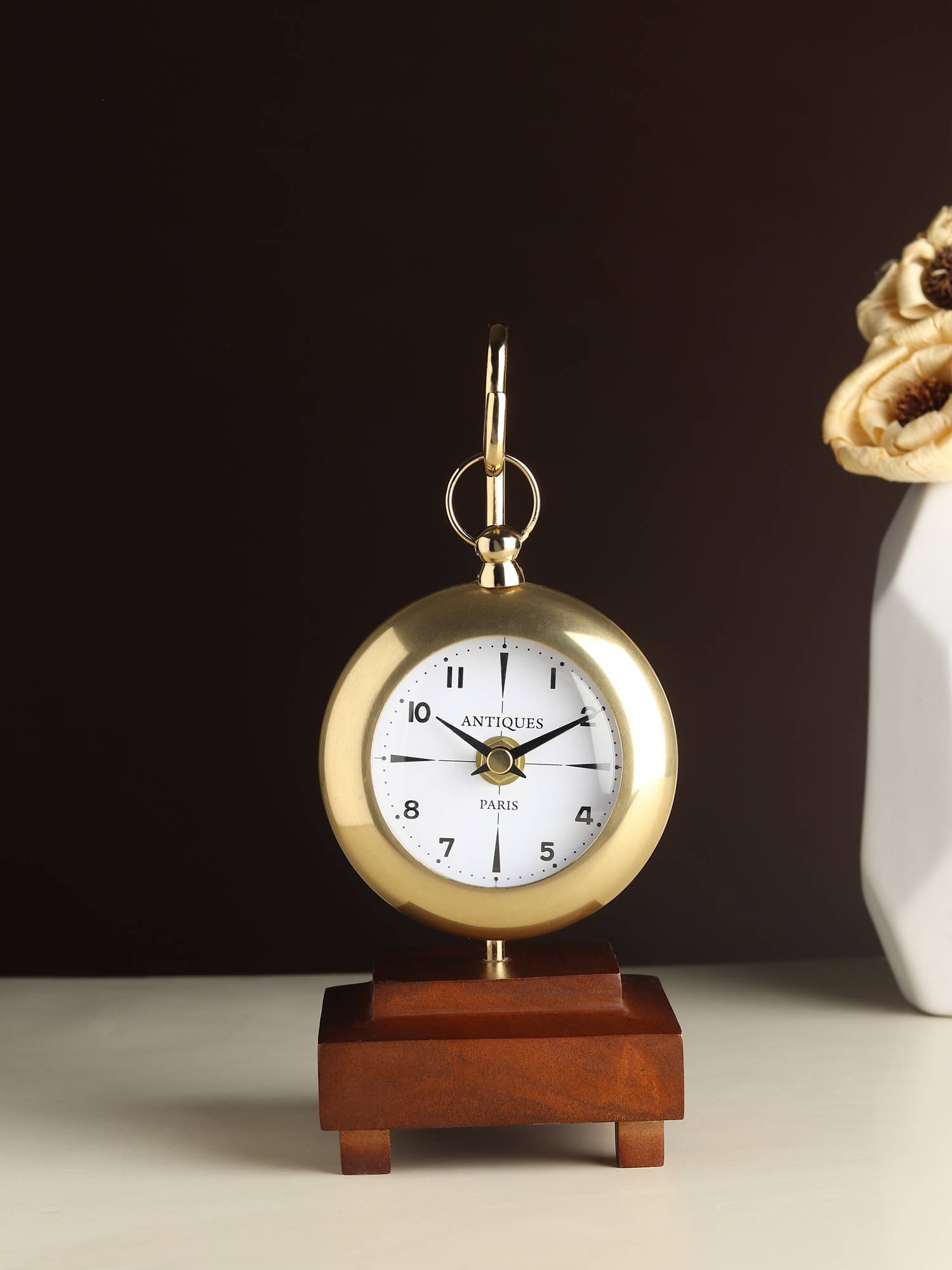 De Maison Decor Eldora Gold Table Clock