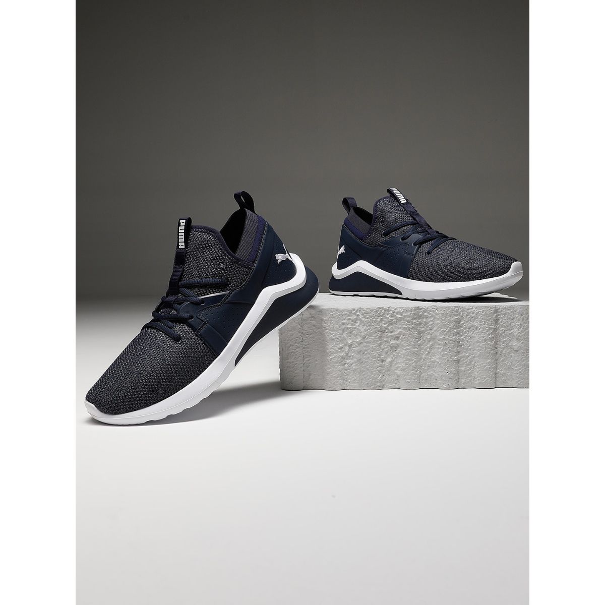 Puma emergence clearance black running shoes