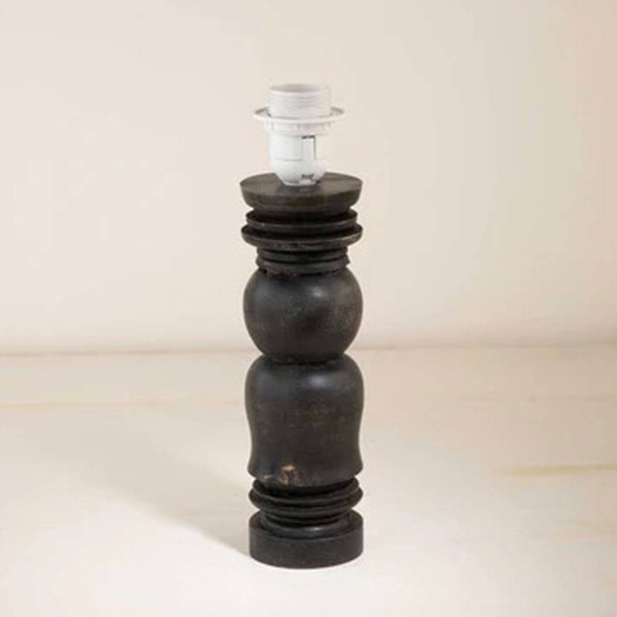 Freedom Tree Pillar Wooden Charcoal Table Lamp