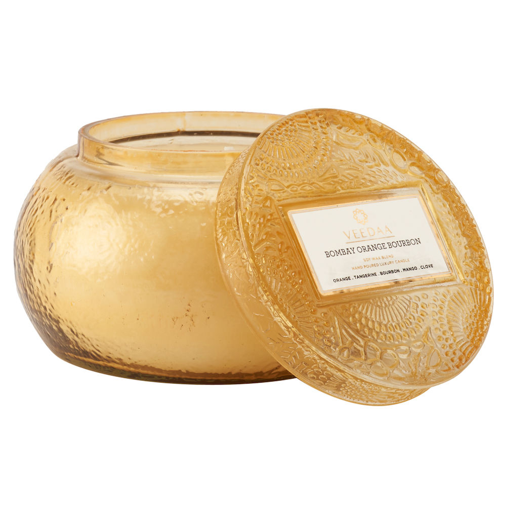 Veedaa Candles Bombay Orange Bourbon Dune Glass Scented Candle Buy