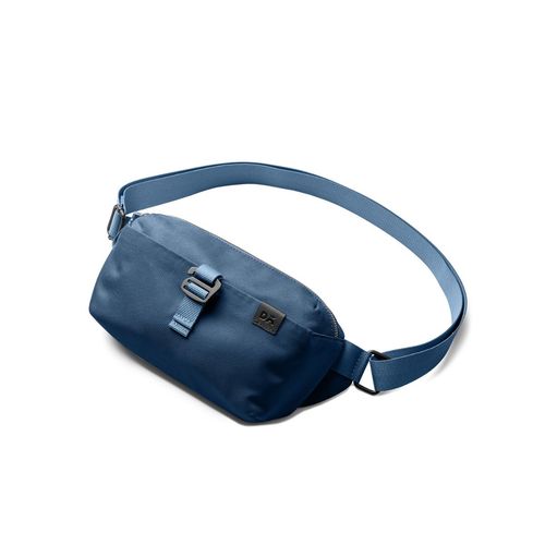 DailyObjects Unisex Solid Navy Blue Sling Bag - Main Image