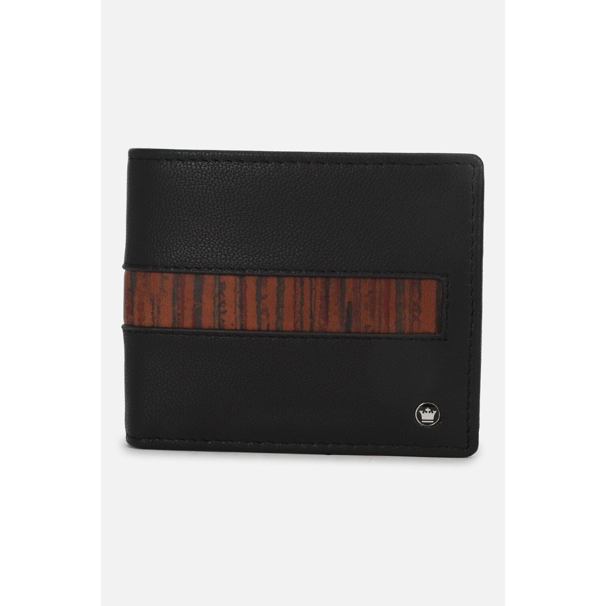 Louis Philippe Men Black Print Genuine Leather Wallet: Buy Louis ...