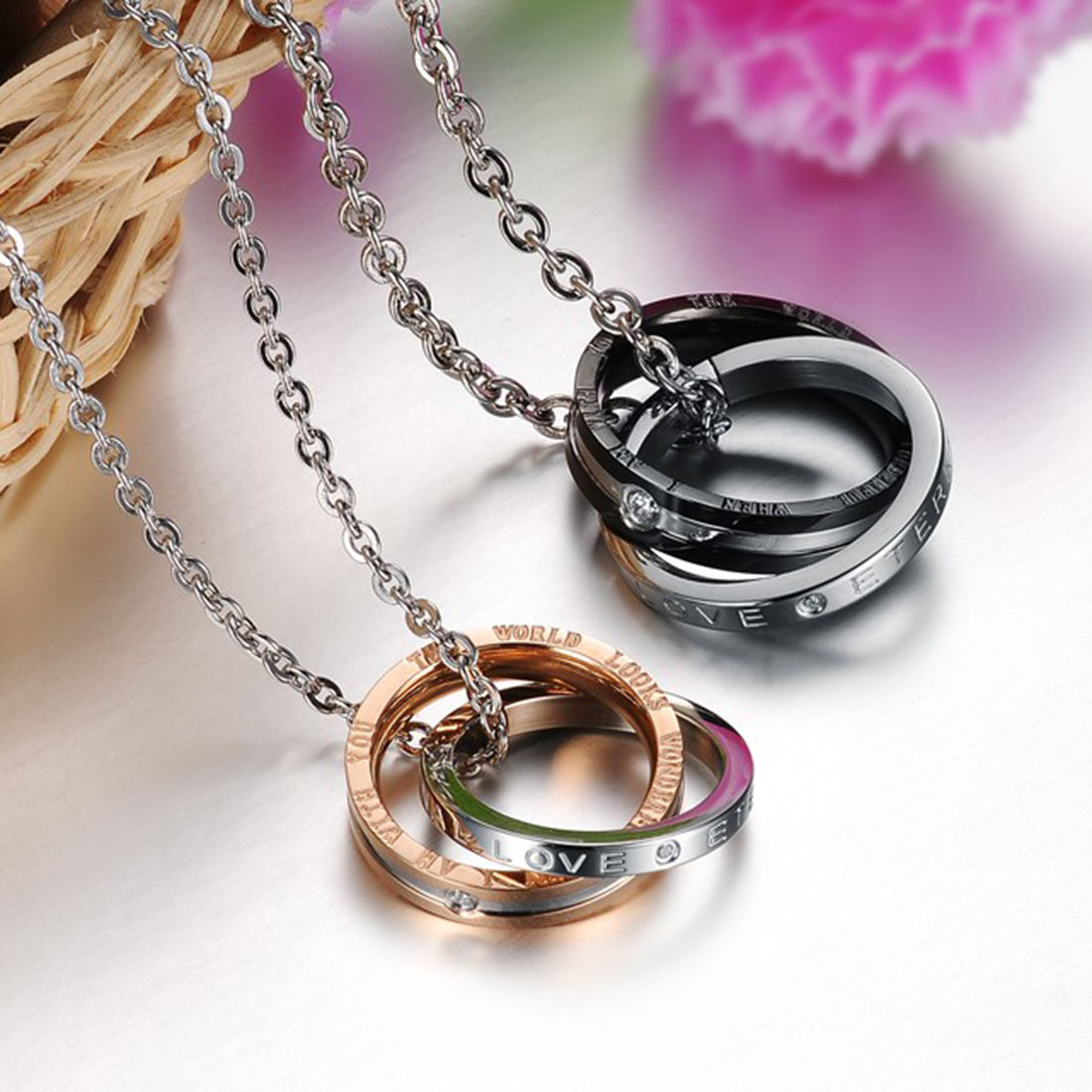 Couple ring and deals necklace