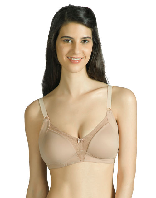 Buy Amante Minimizer Non-Padded Non-Wired High Coverage Bra - Nude (34DD)  Online