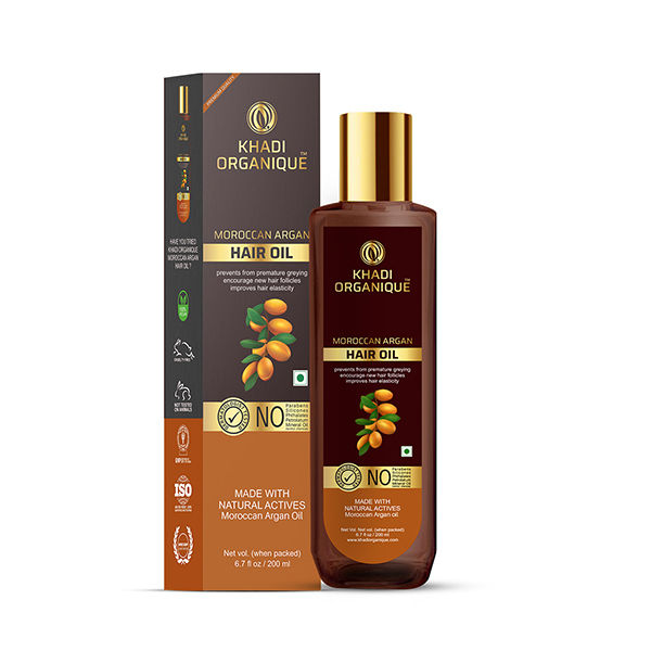 Buy Khadi Organique Moroccan Argan Hair Oil Without Mineral Hair Oil Online