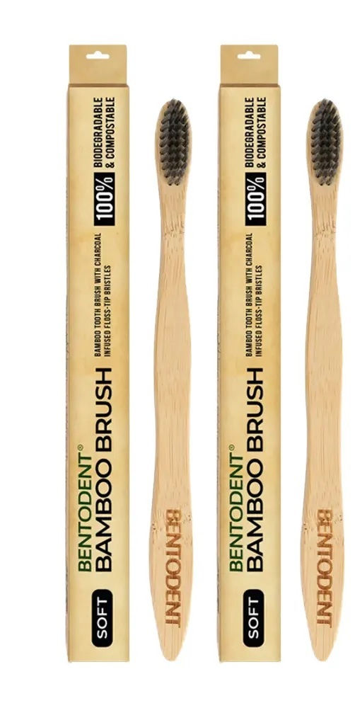 Bentodent Bamboo Toothbrush - Pack Of 2