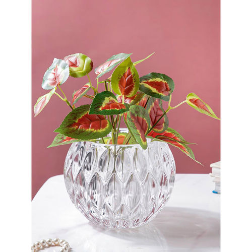 Buy Nestasia Crystal Scalloped Glass Flower Vase Online
