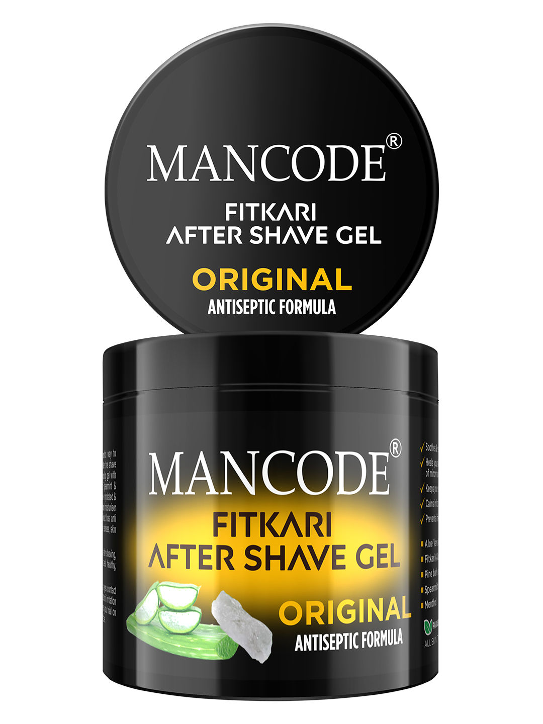 ManCode Fitkari After Shave Gel For Men Original Antiseptic Formula