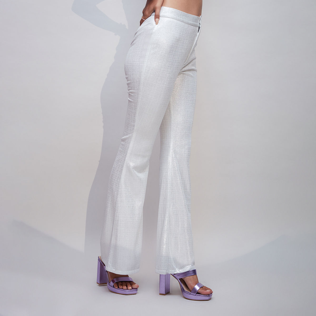 Buy online White Solid Tailored Bootcut Trouser from bottom wear for Women  by Visit Wear for 439 at 78 off  2023 Limeroadcom