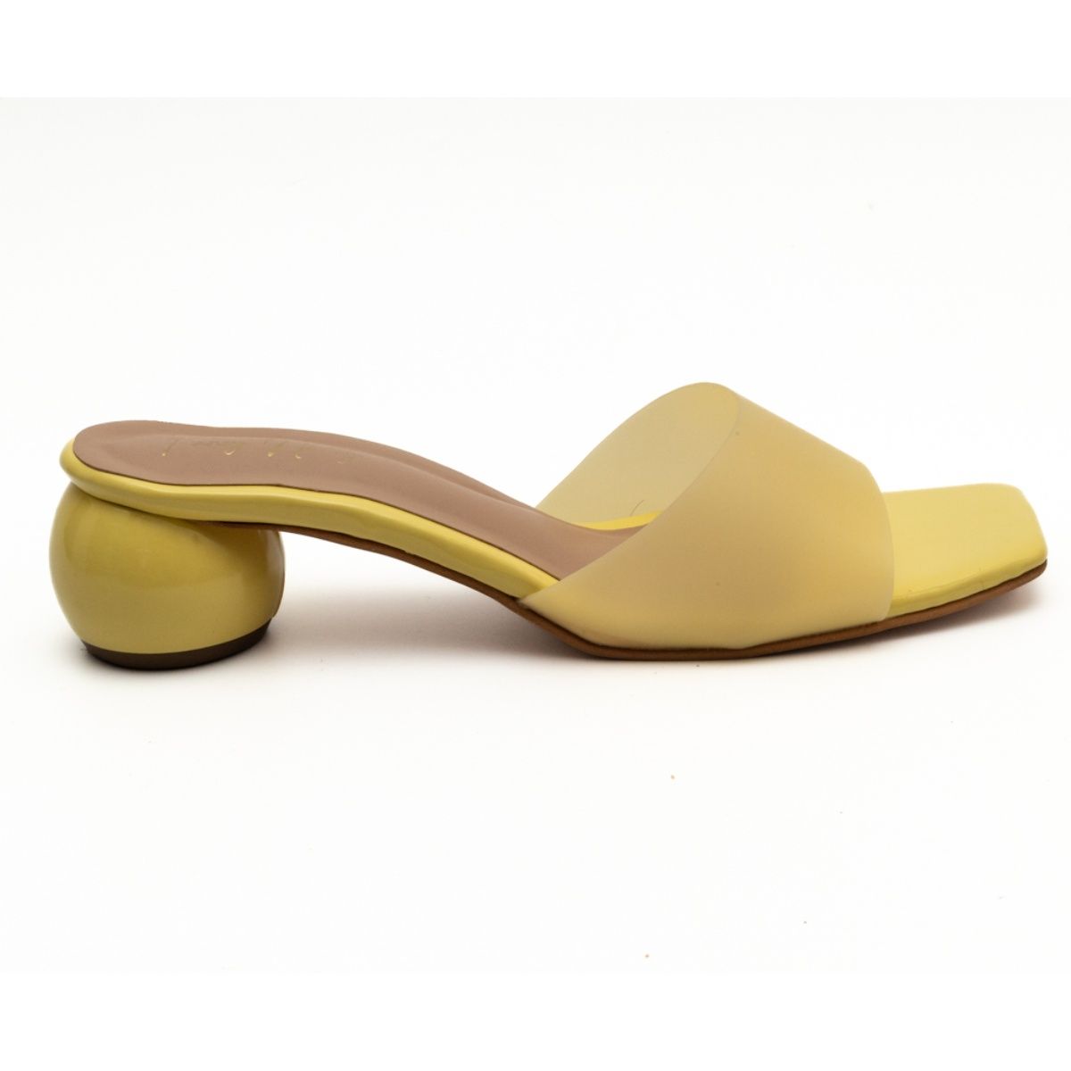 Yellow best sale mule heels