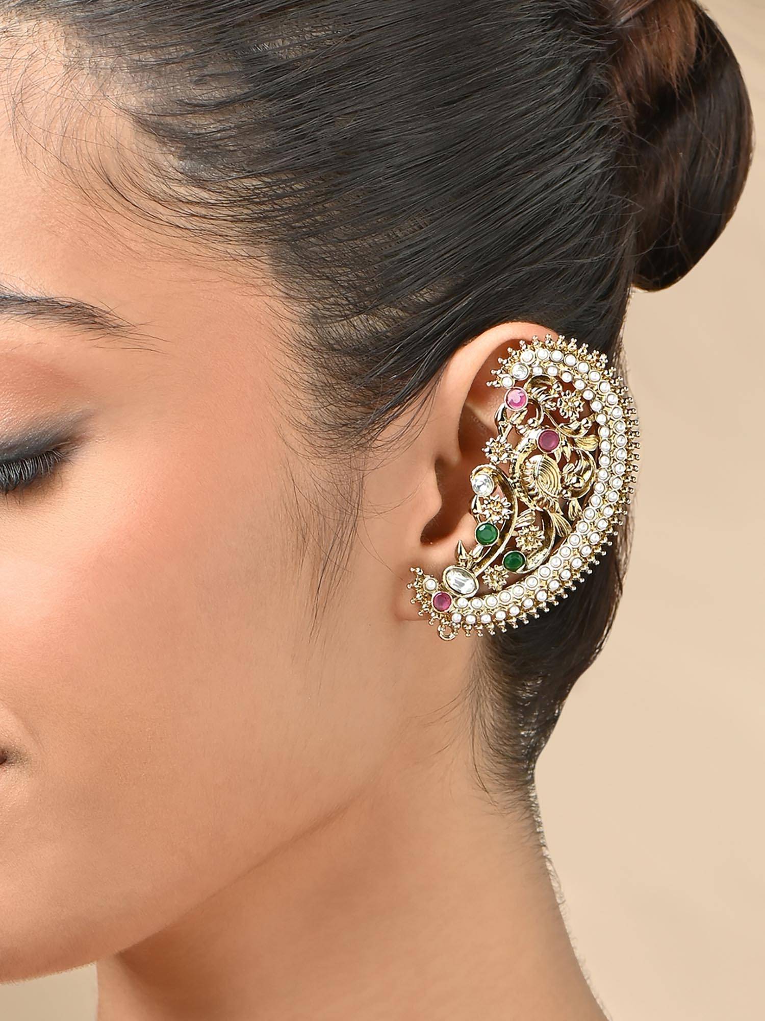 Fida Multi-Color Rajwada Heritage Paisley Ear Cuffs