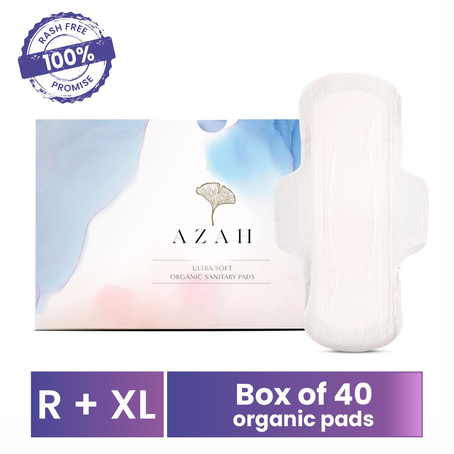 Buy AZAH Sanitary Pads for Women (Pack of 20 Regular) 100% Organic Sanitary  Pads for Women Cotton Sanitary Pads for Women